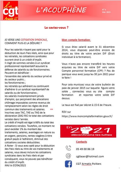 acouphène Mai 2021