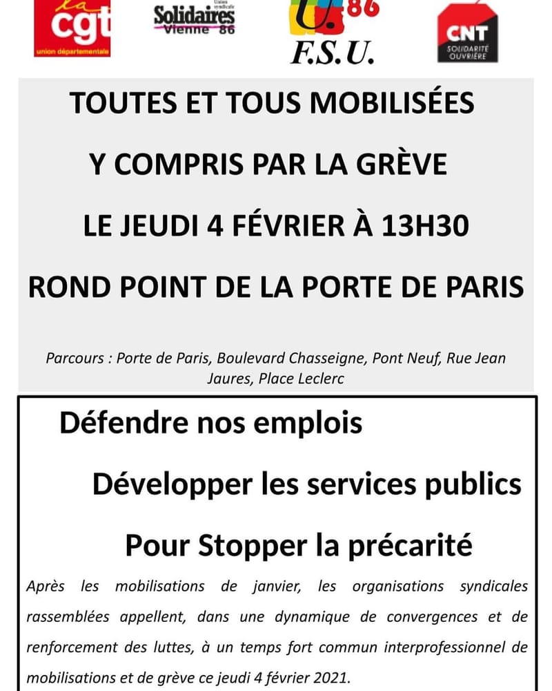 Manifestation pour la défense de nos emplois