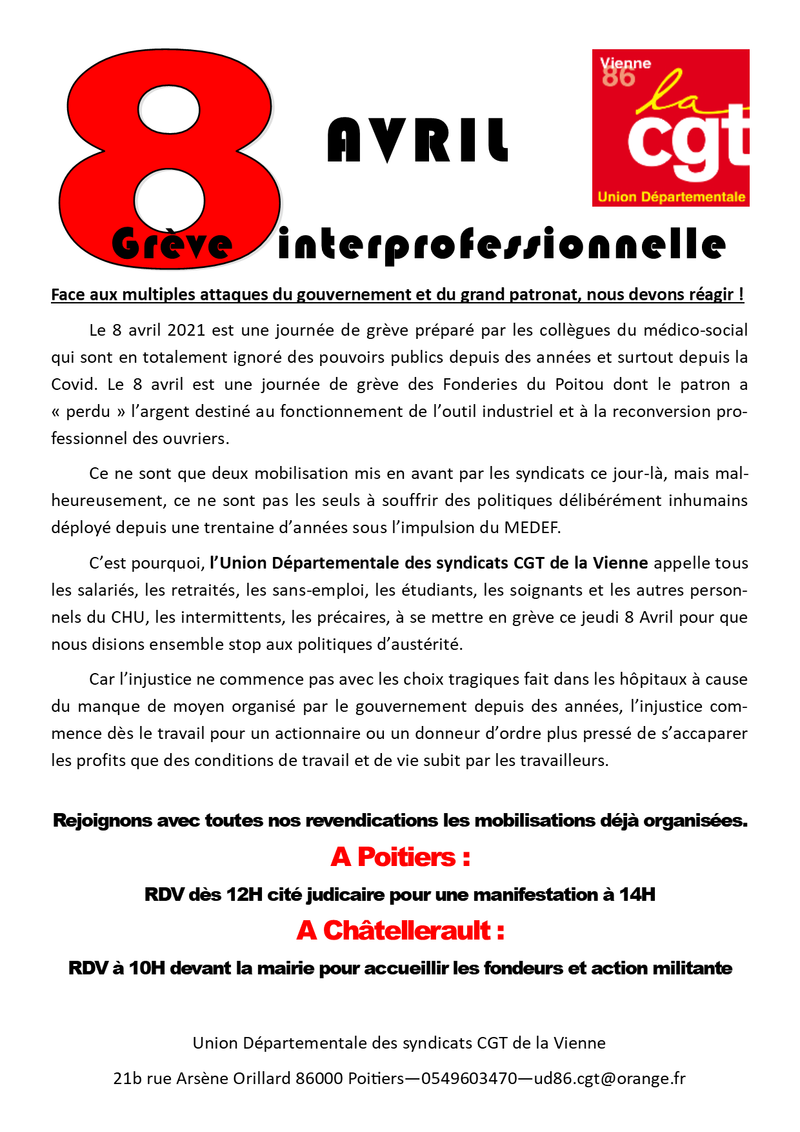 Grève interprofessionnelle