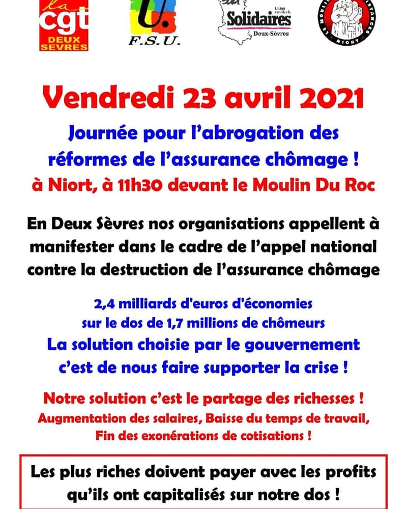 Journée de l'abrogation des réformes de l'assurance chômage