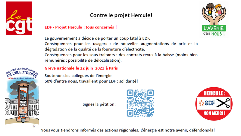Tous contre le projet Hercule !