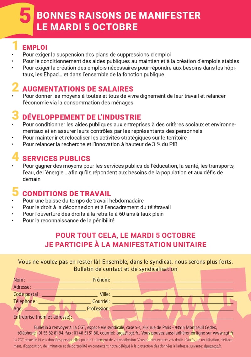 Manifestation unitaire