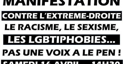 Manifestation contre l’extrême-droite à Poitiers !
