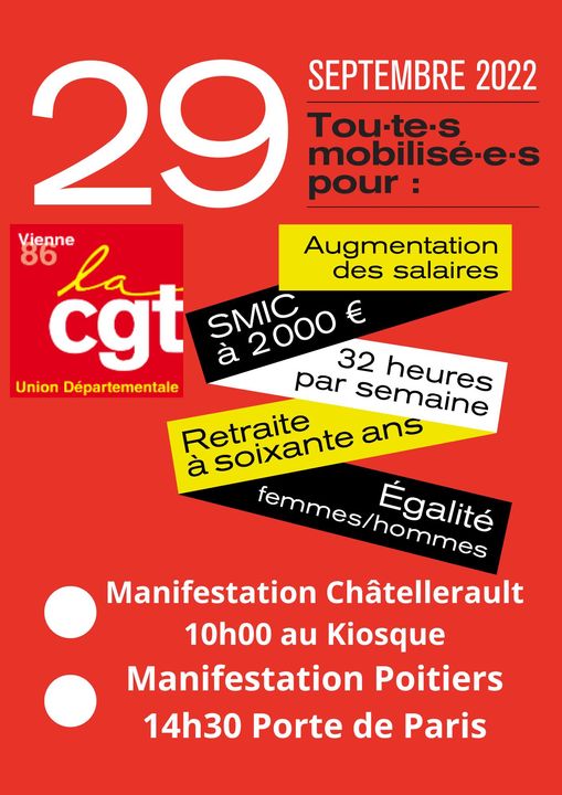 Manifestation pour le pouvoir d'achat Chatellerault