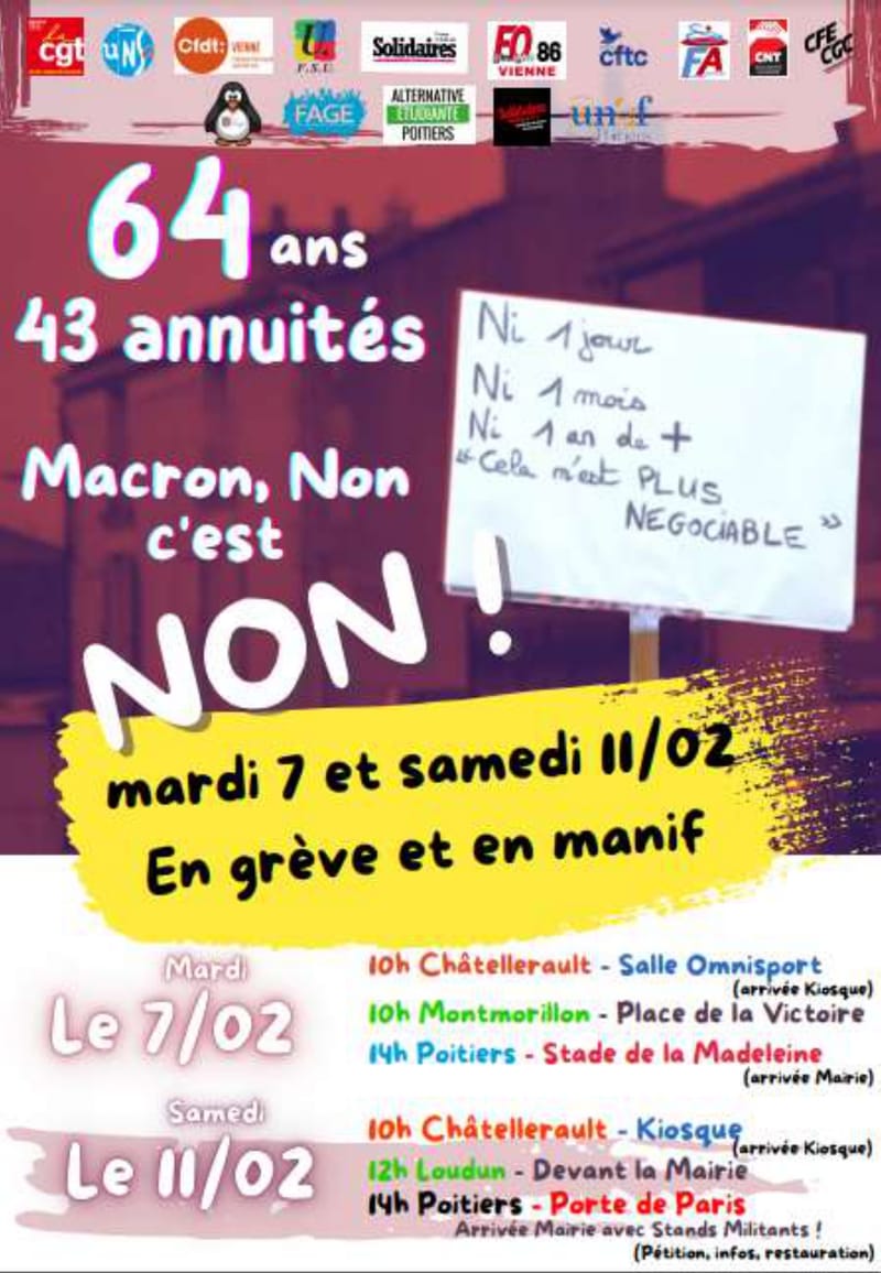 manif reforme des retraites 7/02/2023