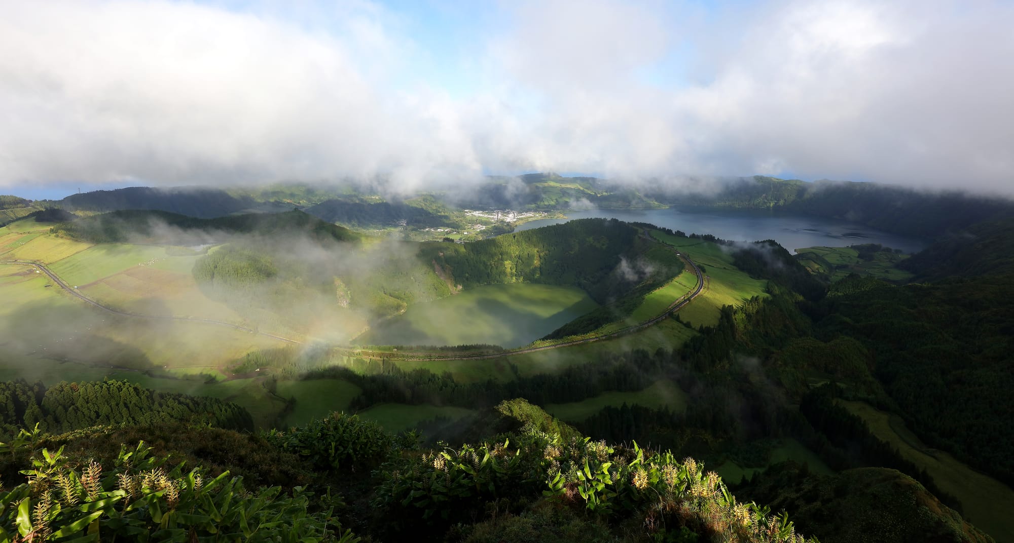 Miradouro da Boca do Inferno - Lagoa de Santiago - Lagoa Azul - Sete Cidades - São Miguel - Azoren - Portugal