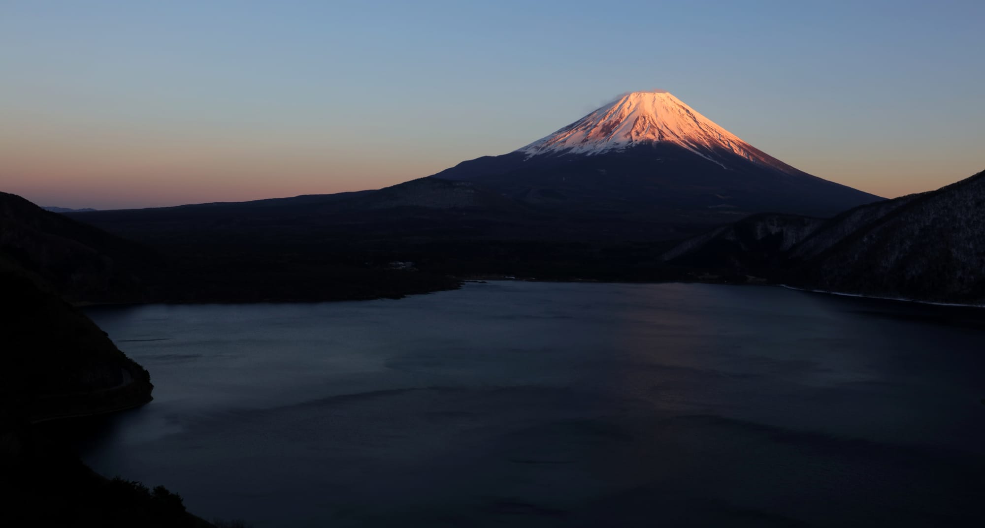 Mount Fuji - Lake Motosu - Sunset - Nakanokura Pass View Point