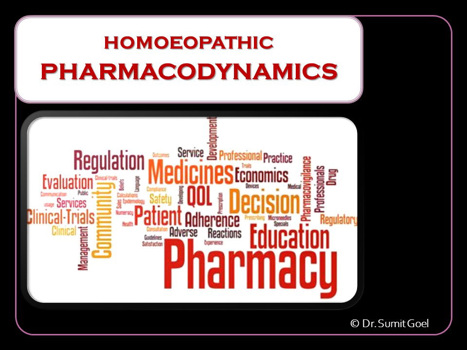 Homoeopathic Pharmacodynamics