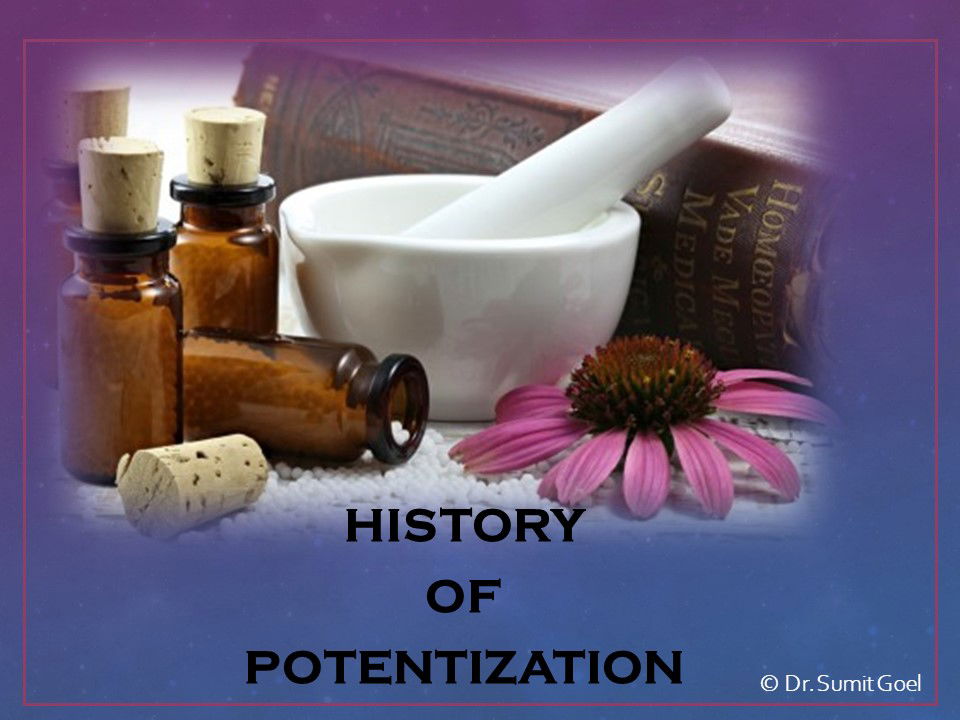 Potentization - History