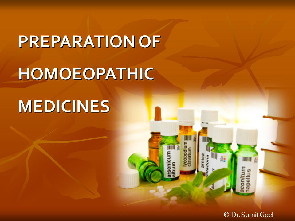 Preparation of Medicines - Introduction