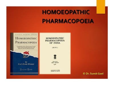 Homoeopathic Pharmacopoeia