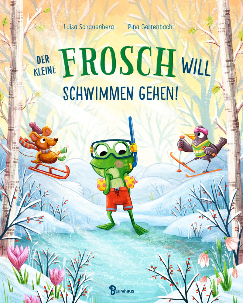 Der kleine Frosch will Schwimmen gehen