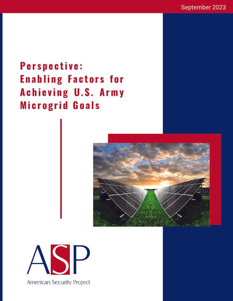 Perspective – Enabling Factors for Achieving U.S. Army Microgrid Goals