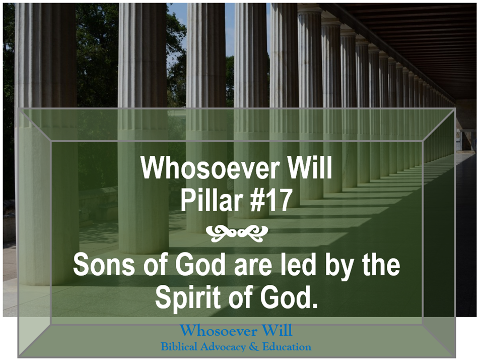 WsW Pillar #17 - Sons of God are lead by the Spirit of God.