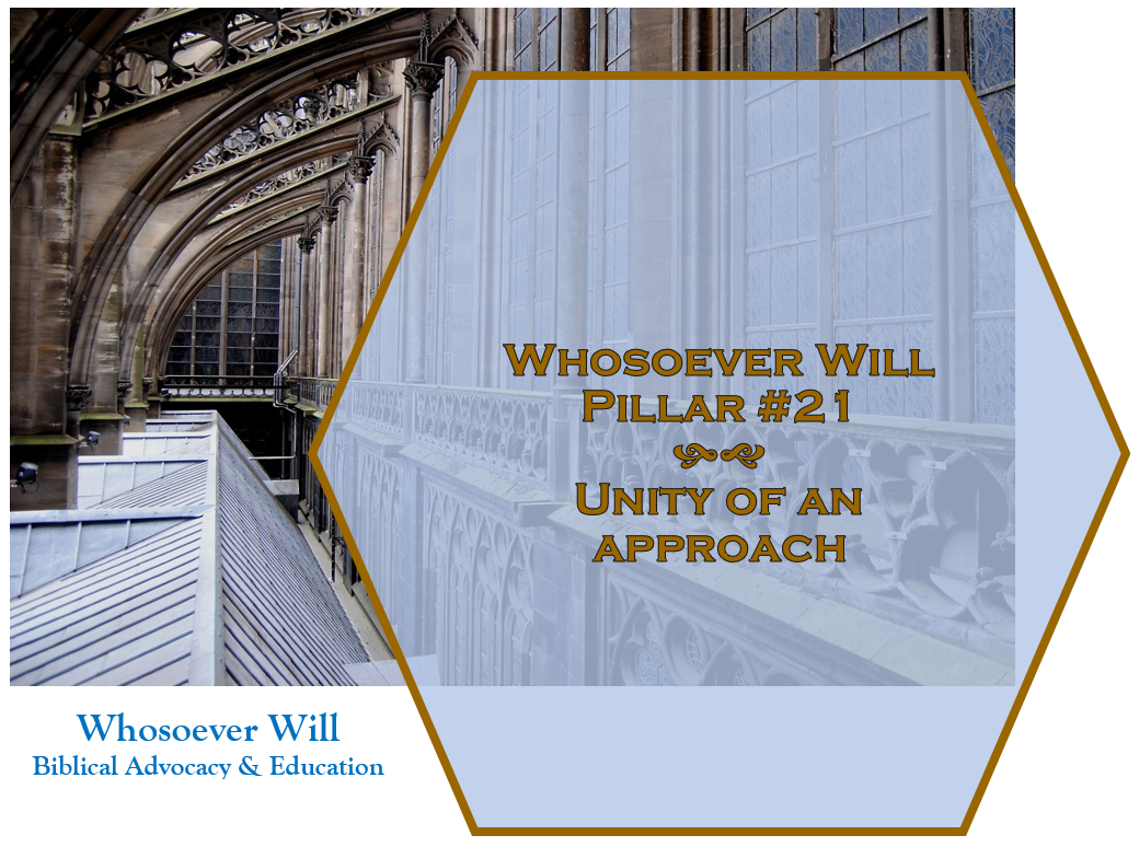 WsW Pillar #21 - Unity of an Approach