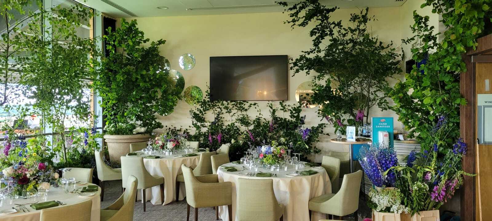 Corporate client- Helped set up this VIP lounge at the Royal Ascot for ‘Miranda Fairhurst Flowers’
