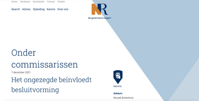 NR Governance - Governance Update Boekrecensie