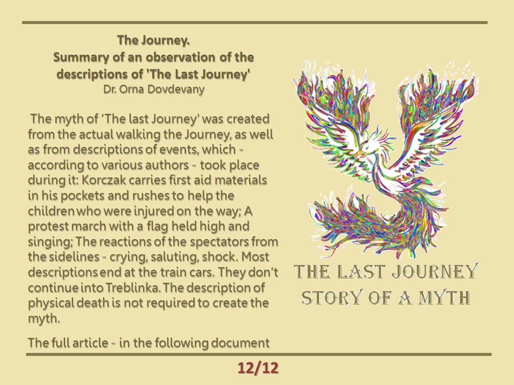 Walking the path of ‘The Last Journey’ – Summary of Looking at the Descriptions of ‘The last Journey'