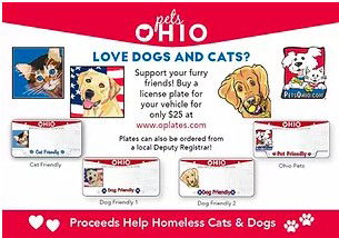 Buy a Pets Ohio License Plate