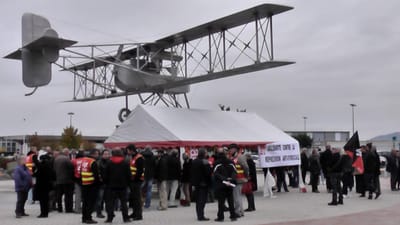 LA CGT dans l’action à l’aéroport de Clermont-Ferrand