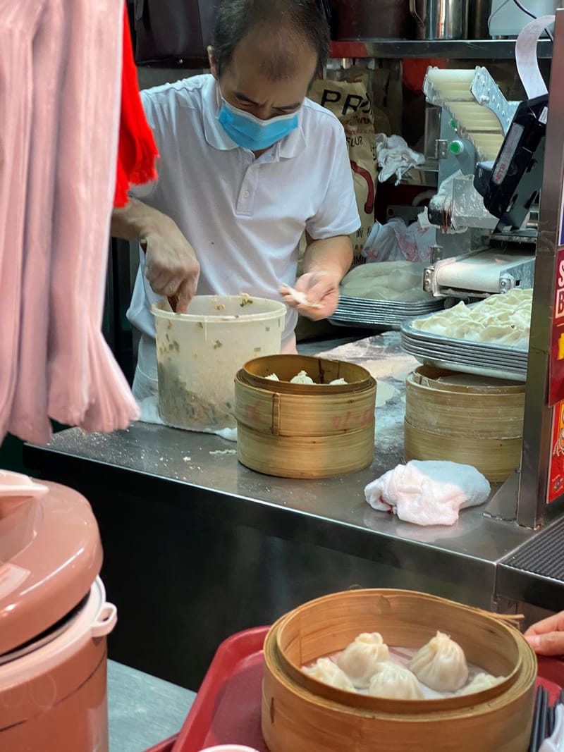 Dumplings im Hawkercenter an der Alexandraroad