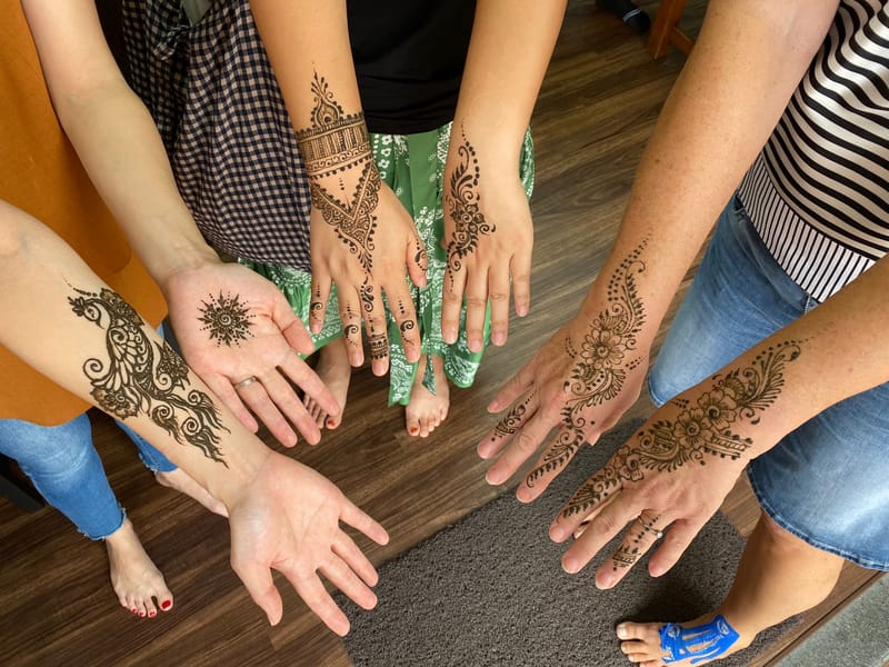 Henna-Tatoos - Mehndi Muster