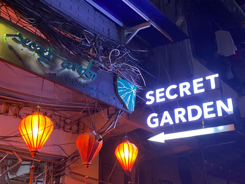 Abendessen im Secret Garden