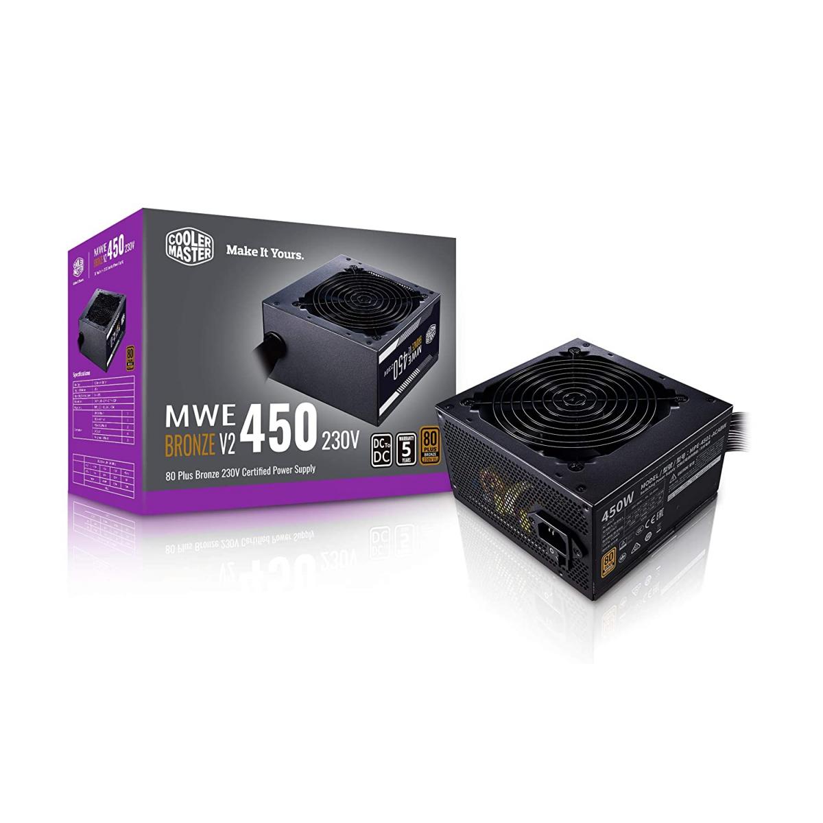 Cooler Master MWE 450w Bronze V2 80 PLUS Power Supply