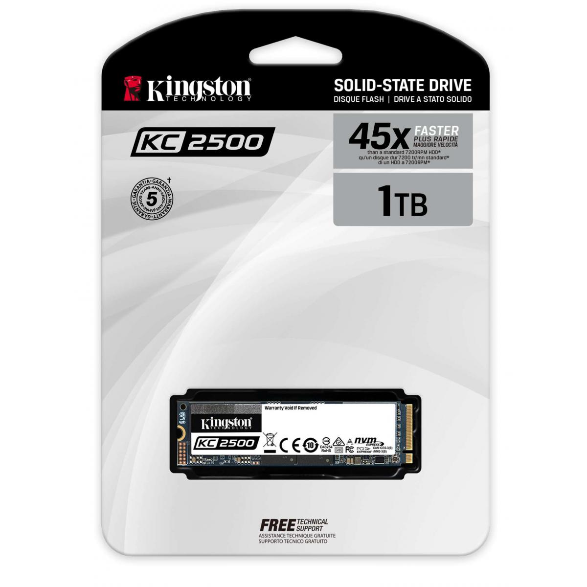 Kingston KC2500 1TB M.2 NVMe PCIe SSD