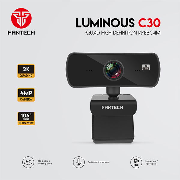 FANTECH LUMINOUS C30 WEBCAM 2K