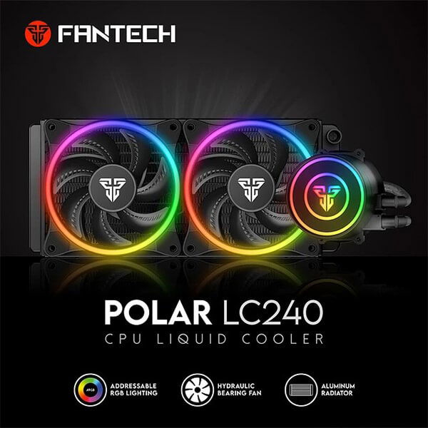 FANTECH LC240 SPACE EDITION RGB CPU LIQUID COOLING (BLACK)