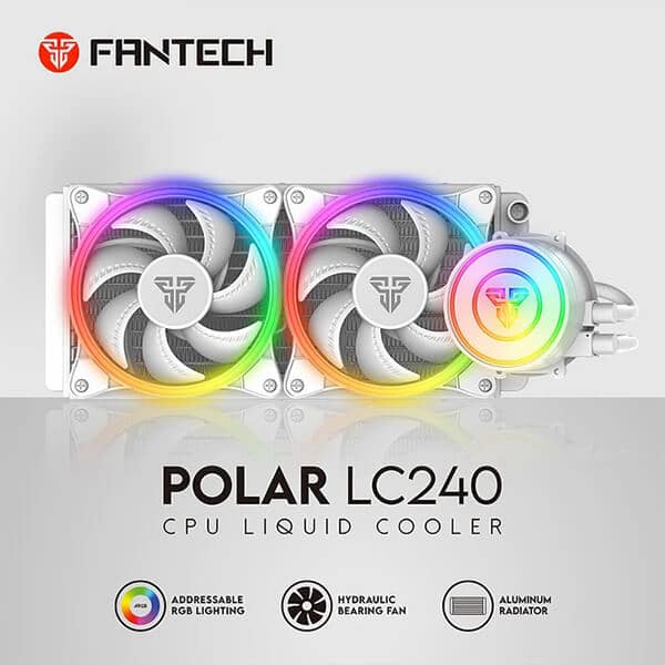 FANTECH LC240 SPACE EDITION RGB CPU LIQUID COOLING (WHITE)