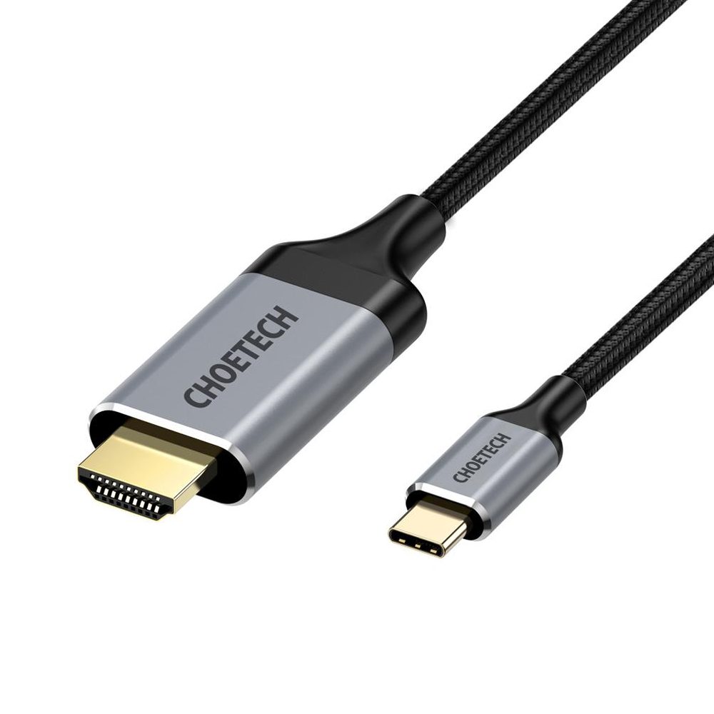 Choetech CH0021-BK USB C To HDMI Cable(4K@60Hz), 6.5ft/2m, USB Type C To HDMI, Thunderbolt 3 Cable