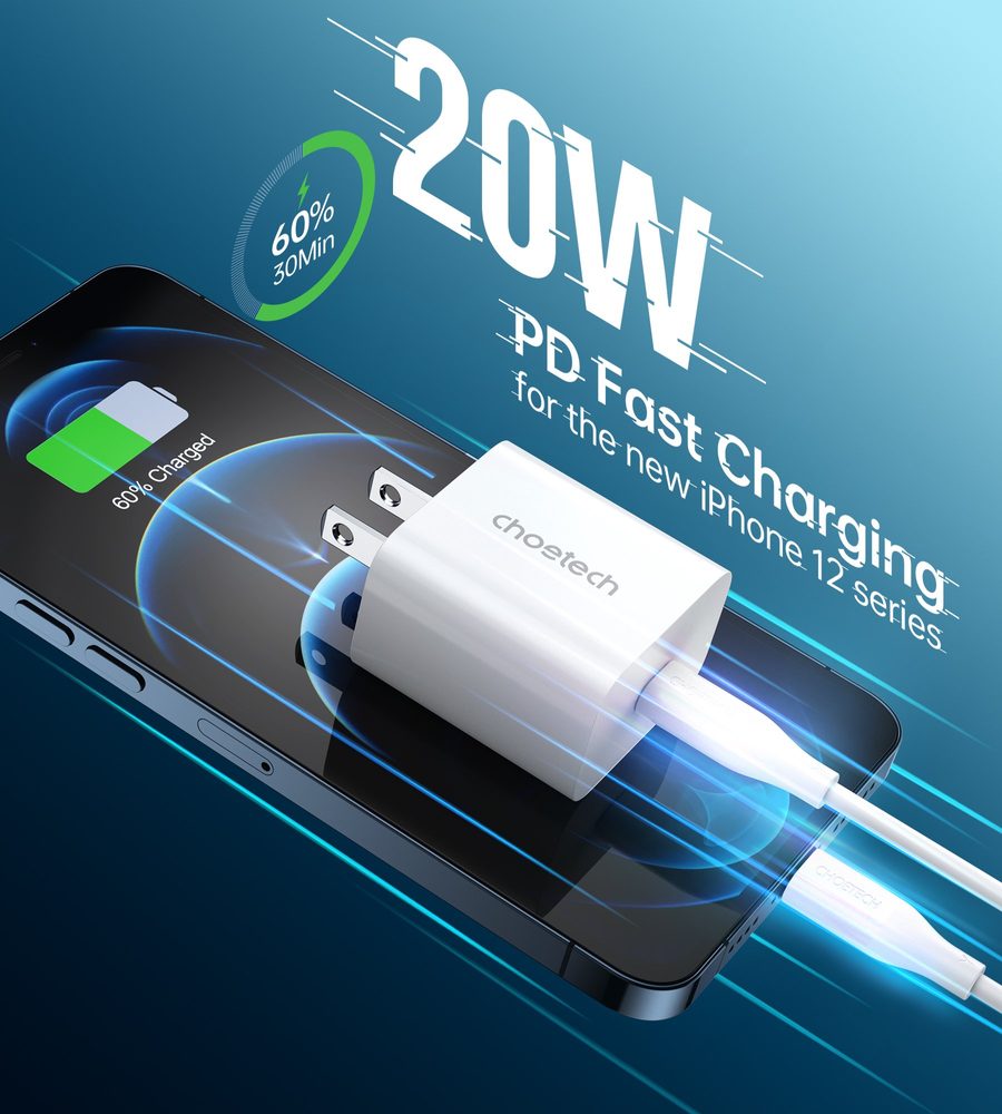 Choetech PD20W USB C charger For Iphone