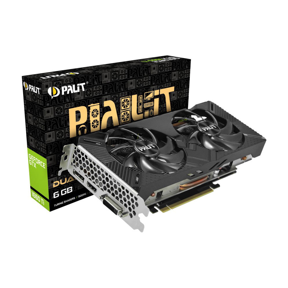 PALIT  GeForce GTX 1660 Ti Dual 6GB GDDR6 OC EDITION Graphics Card