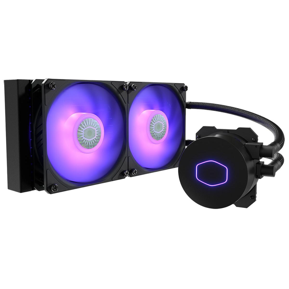 Cooler Master MasterLIquid ML240L V2 RGB CPU Liquid Cooler Dual Chamber Pump, 120 RGB