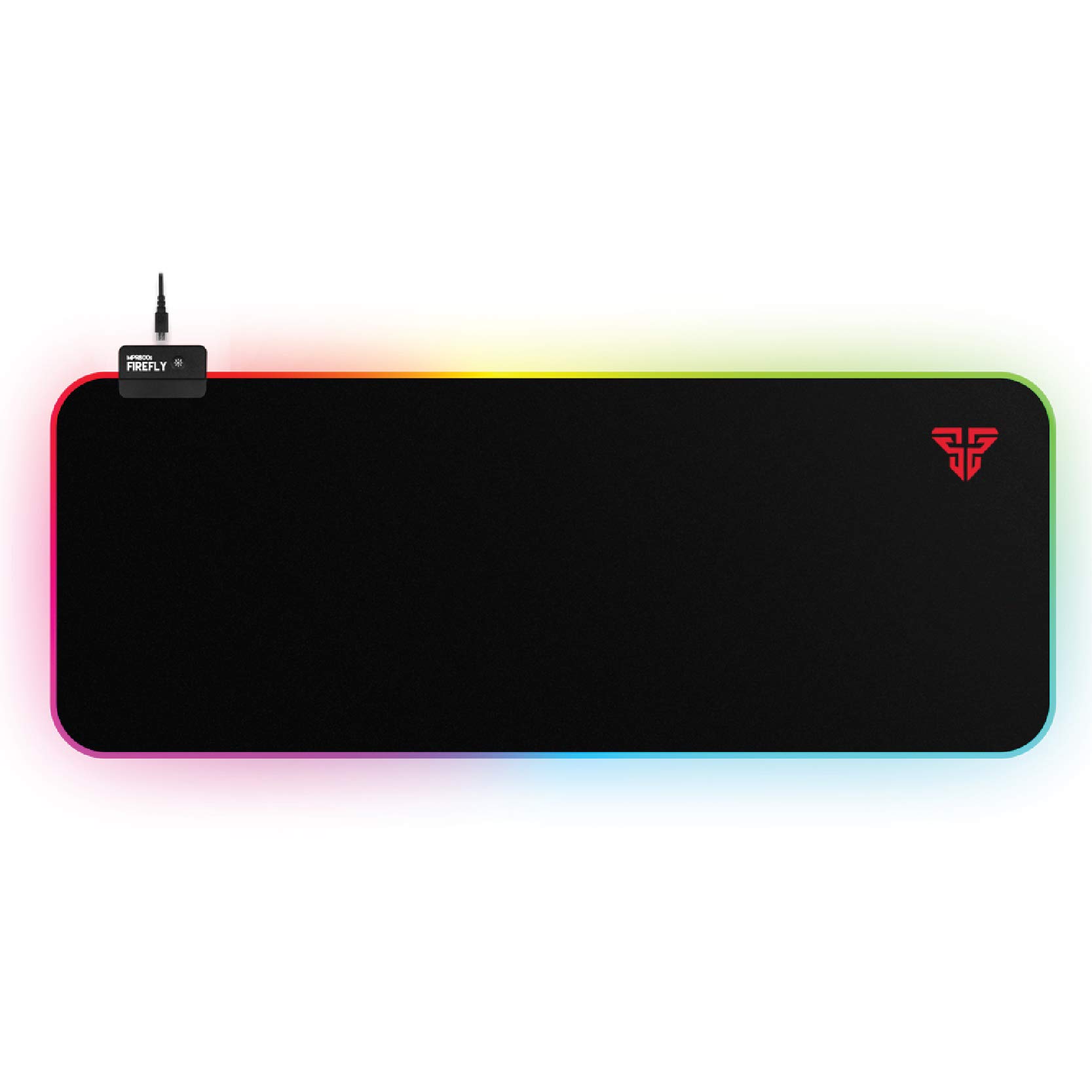 FANTECH MPR800S SOFT CLOTH RGB MOUSEPAD BLACKFIREFLY MPR800sPINPOINT MOUSE ACCURACYRUNNING RGB ILLUMINATIONSELECT STYLESAnti-slip BaseEasy Connectivity