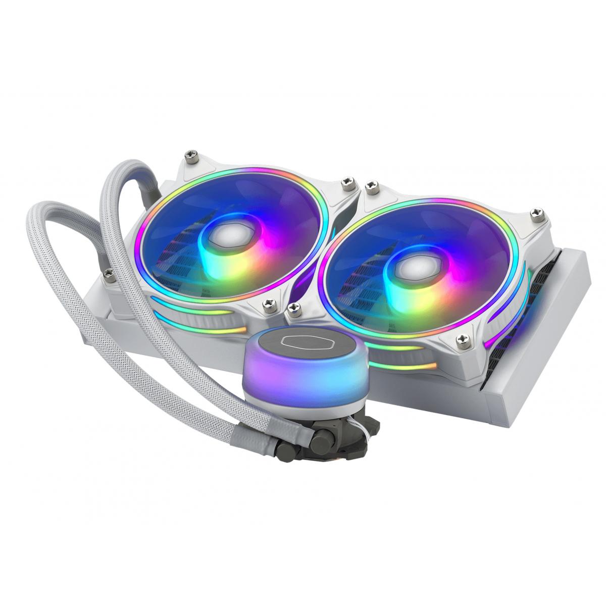 Cooler Master MasterLiquid ML240 Illusion White, Close-Loop AIO CPU Liquid Cooler