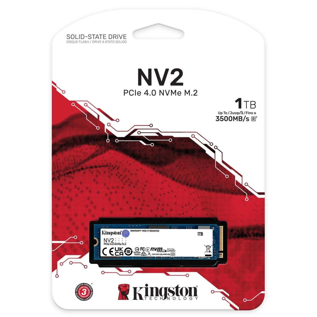 Kingston NV2 1TB M.2 2280 NVMe Internal SSD | PCIe 4.0 Gen