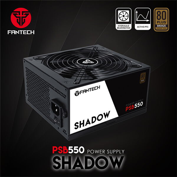 FANTECH PSB550 SHADOW 80 PLUS BRONZE PSU