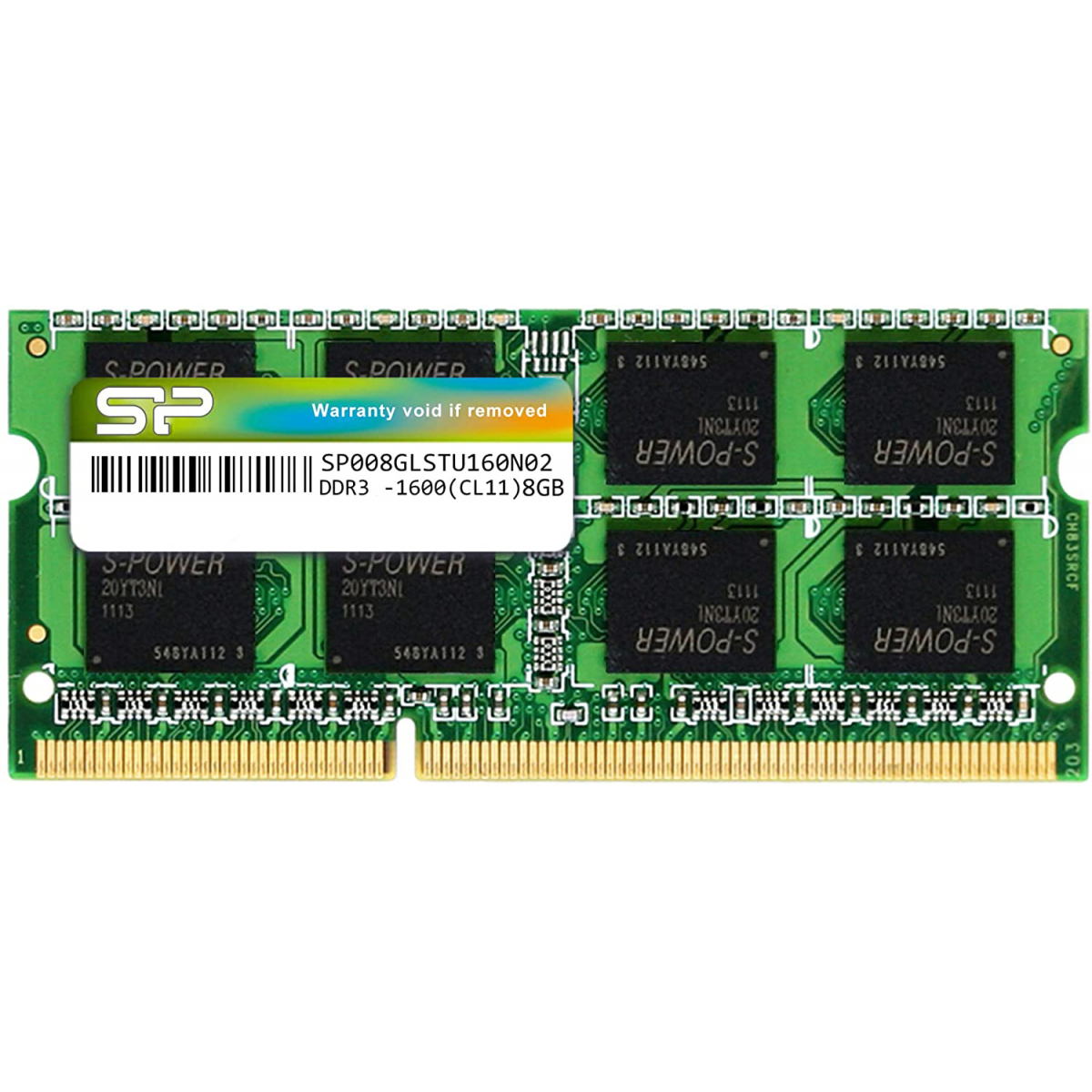 Silicon Power 8GB DDR3 SODIMM-1600 MHz For Laptop