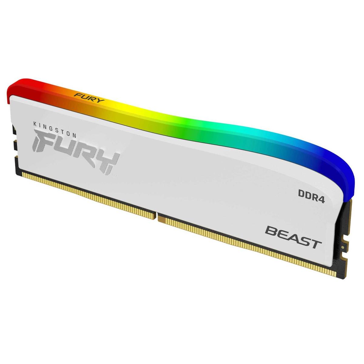 Kingston FURY™ 16GB 3600MT Beast  DDR4 RGB Special Edition Memory  (WHITE)