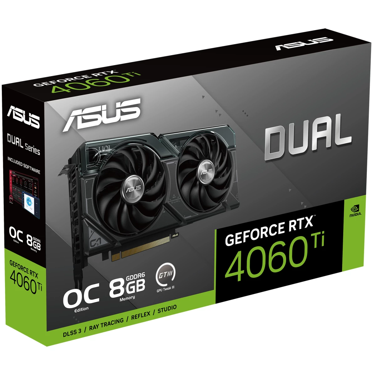 ASUS Dual GeForce RTX 4060 Ti OC Edition 8GB GDDR6 DLSS 3 HDMI 2.1 Graphic Card