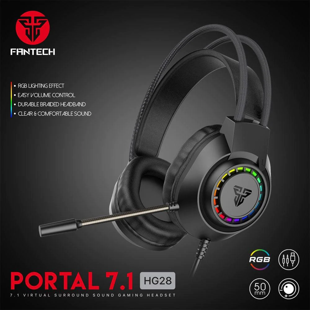 Fantech Portal 7.1 HG28 Virtual Surround Gaming HeadsetFantech Portal 7.1 HG28 Virtual Surround Gaming Headset