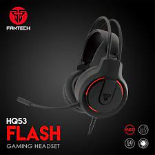 FANTECH FLASH HQ53 LIGHTWEIGHT GAMING HEADSET BLACK