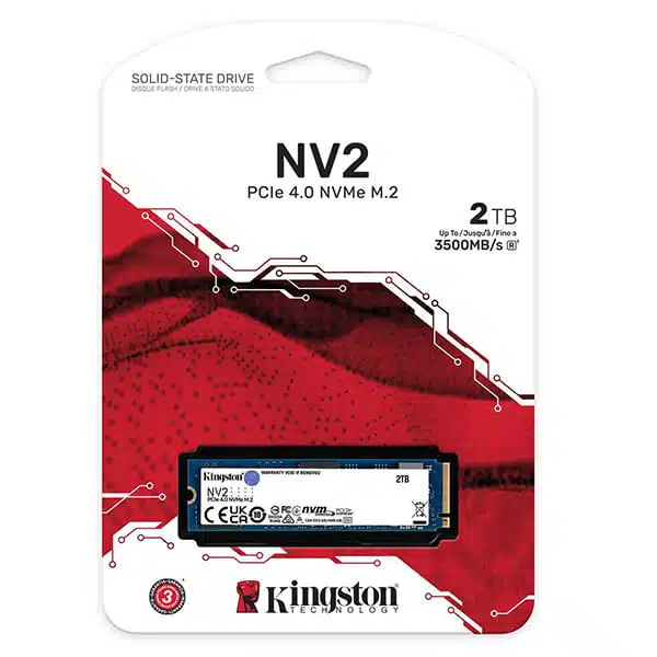 Kingston NV2 2TB M.2 2280 NVMe Internal SSD | PCIe 4.0 Gen 4x4 | Up to 3500 MB/s