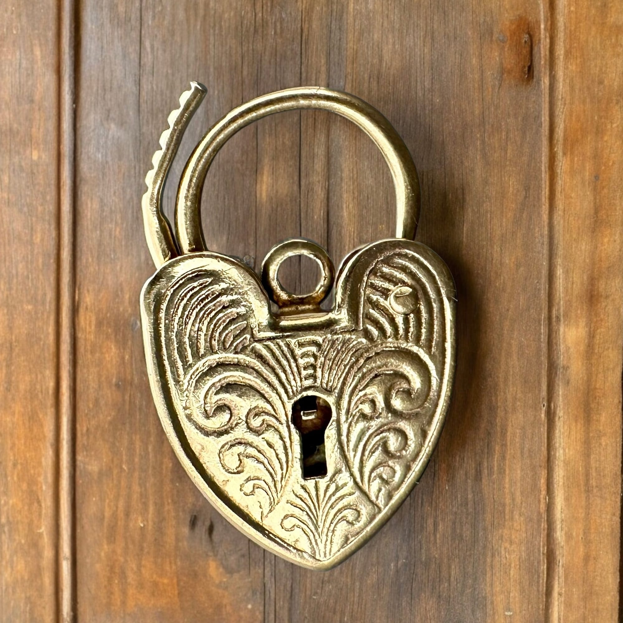 Vintage Heart Padlock - 9ct Gold