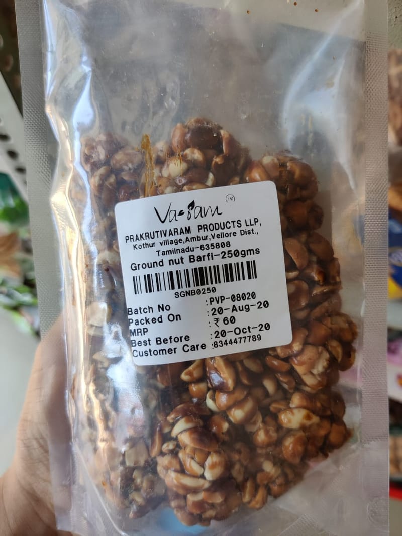 Groundnut burfi