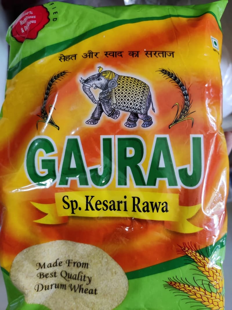 Gajraj upma ravva