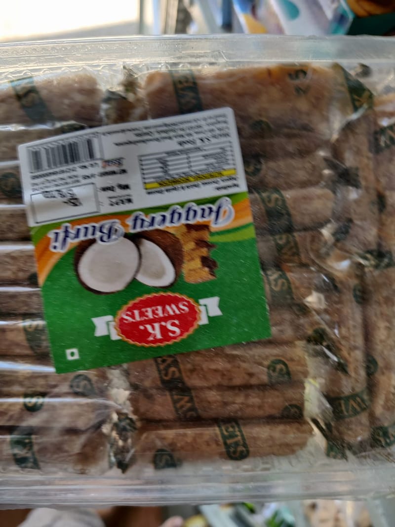 Jaggery burfi without nuts